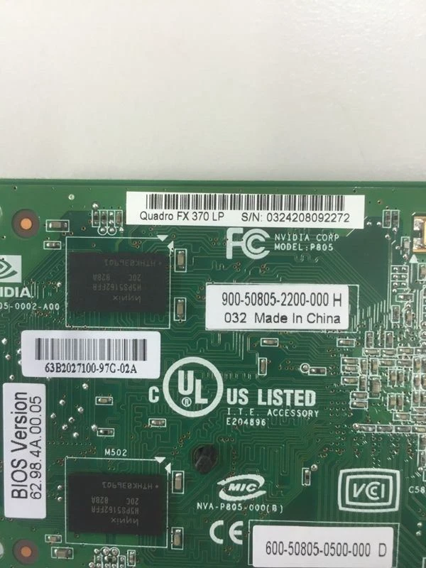 Genuine New NVIDIA Quadro FX 370 graphics card - 8 CUDA FX370 - 256 MB - Image 3 of 4