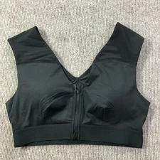 Tommie Copper Sports Bra Womens Medium Zip Front Activewear Shoulder Support