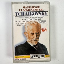 Tchaikovsky Masters of Classical Music Vol. 6 Cassette LaserLight 62 MIN