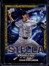 2025 Topps Cosmic Chrome Chase Dollander Stella Nova Gold Refractor RC #12/50