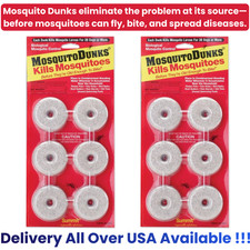 Larvicida Summit Mosquito Dunks 12 unidades (2x6) BTI matar larvas en agua estancada