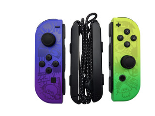 Genuine Nintendo Switch OLED Splatoon 3 Joy Con Controllers (L R) READ VG