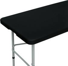 Fitted Rectangle Tablecloth 24 X 48 Inch Elastic Table Cloth for 4Ft Table, Stre