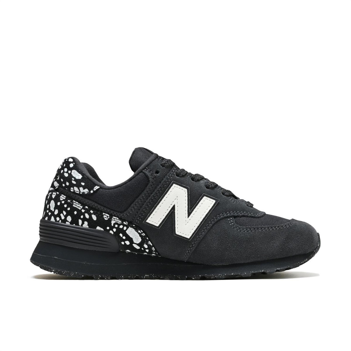 New Balance WMNS W574 Leather Black Width B W5741ZY Women's Size