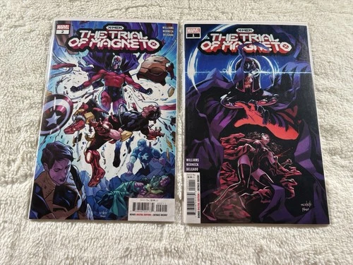 X-Men The Trial of Magneto #1-2 + Extras (9 Total Books)