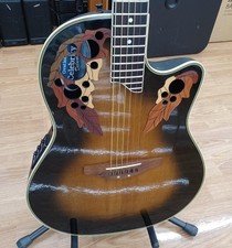 OVATION CC257 Usado Cuerpo de Abeto Cuello de Caoba Diapasón de Palisandro con Estuche Rígido