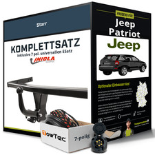 Für JEEP Patriot Typ MK74 Anhängerkupplung starr +eSatz 7pol uni. 05.11- NEU