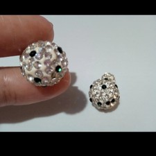 Orecchini Pendenti Con Perle Swarovski E Strass