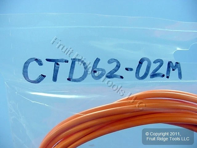 2M Leviton Fiber Optic Multi-Mode Duplex Patch Cable Cord ST SC 62mic CTD62-02M - Image 4 of 4