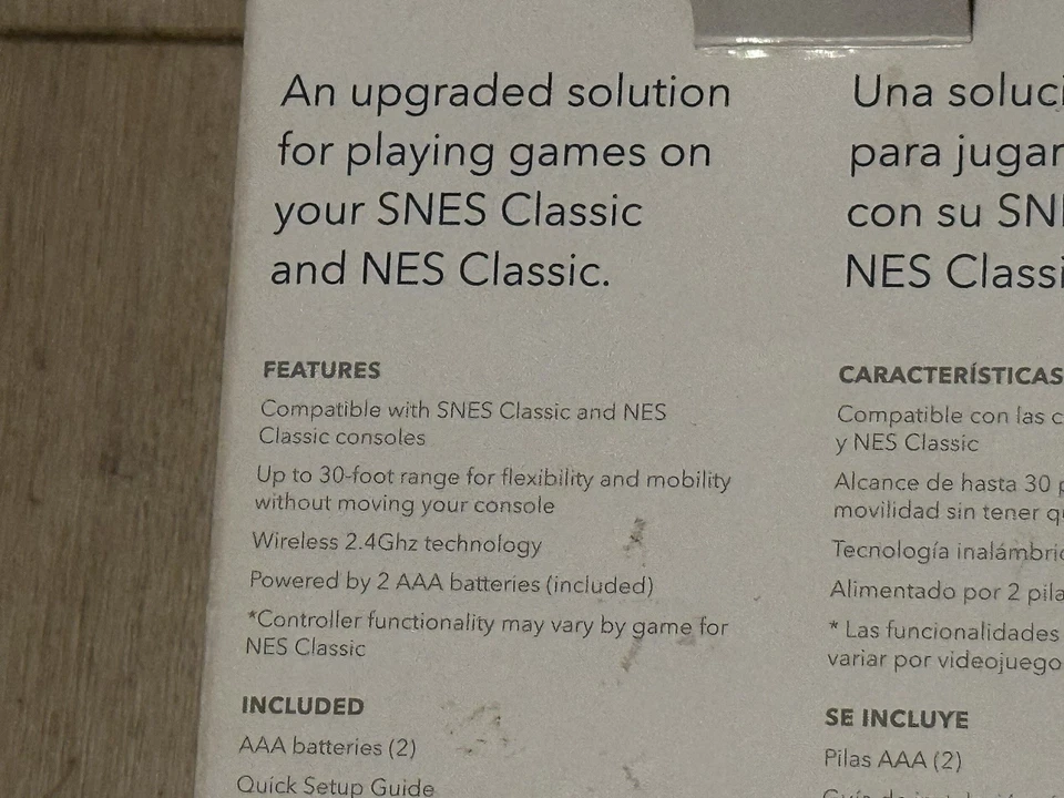 Controle sem fio Insignia para SNES Classic e NES Classic - Cinza - Imagem 2 de 4