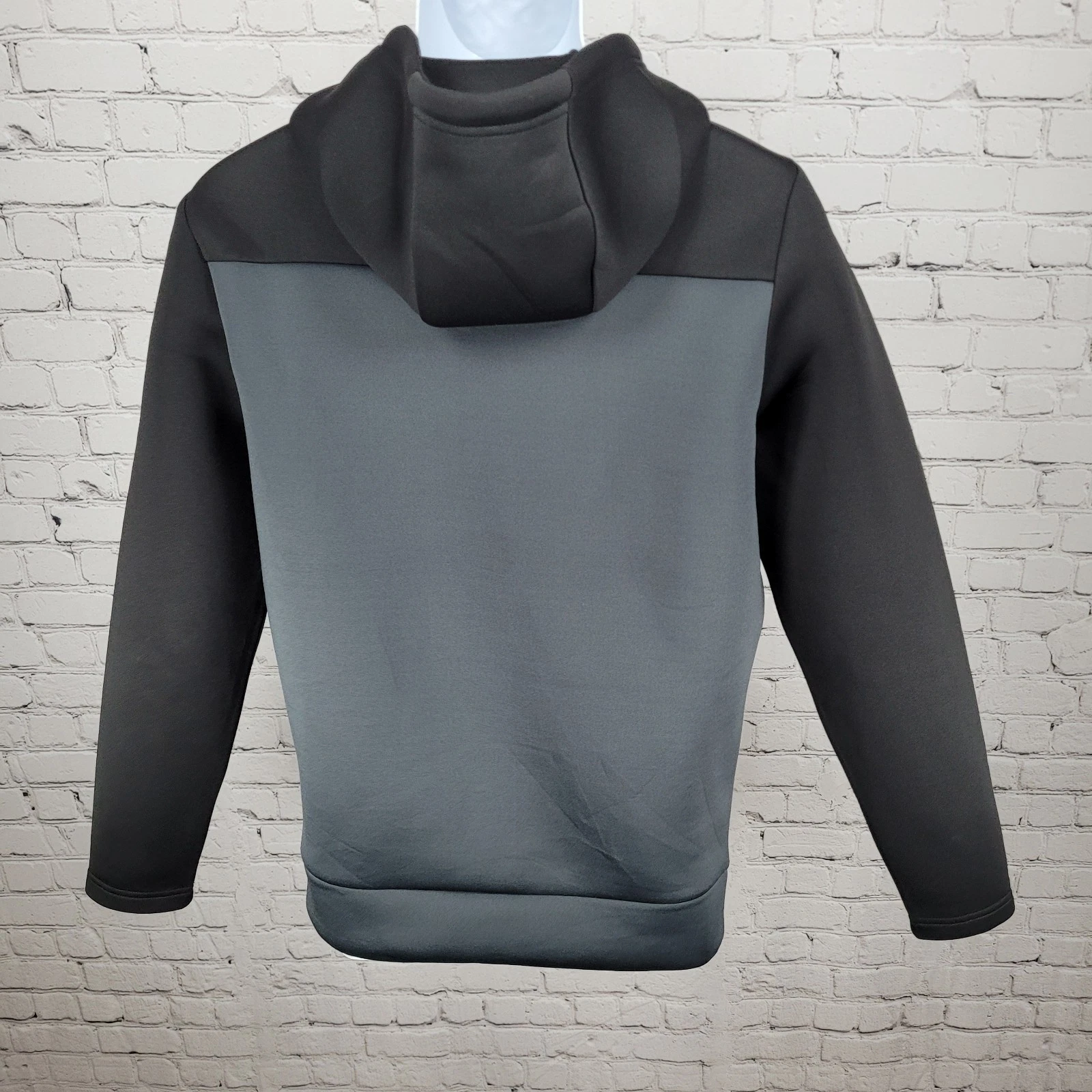 Antigua Black & Blue Falconhead Golf Hooded Full Zip Stretch Jacket Size Medium image 2