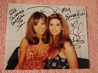 Kobe Tai & Taylor Hayes Signed Candid Photo / 8"x10" / Adult Film Stars
