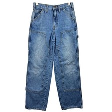 BDG Urban Outfitters Carpenter Jeans Medium Wash W25 L32 Baggy Y2K 90's Grundge