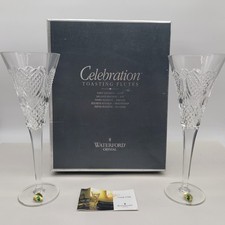 Waterford Crystal Celebration LOVE Toasting Flutes Pair 114925 Wedding