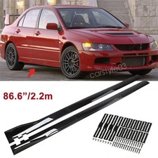 86.6 Side Skirt Extension Rocker Splitter Gloss For Mitsubishi Lancer Evo X 10