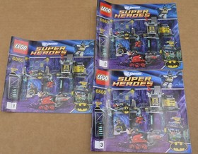 LEGO DC Batman Super Heroes The Batcave 6860 APPEARS COMPLETE & Figures Vehicles