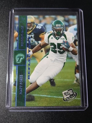 Matt Forte - Press Pass 2008 - Bears, Tulane Green Wave - Blue Reflector