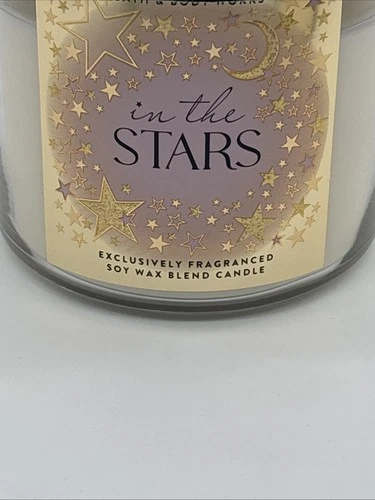 Bath & Body Works  IN THE STARS Candles 3 Wick Musk Radiant New image 2