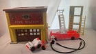 Vintage Fisher Price Play Family Fire Station #928 with accessoriesI