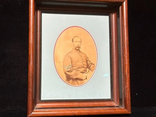 large albumen photograph civil war corporal identified army military