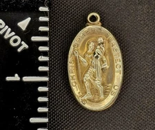 WW2 Era St. Christopher Sterling Marked Pendant