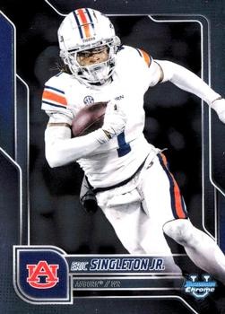 2025 Bowman University Chrome #186 Eric Singleton Jr. AUBURN