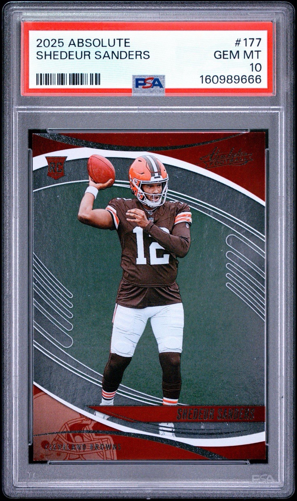 PSA 10 Panini Absolute Rookie Base Shedeur Sanders Browns 