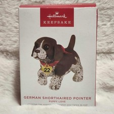 Hallmark Series Ornament Puppy Love German Shorthaired Pointer 2022 Dog