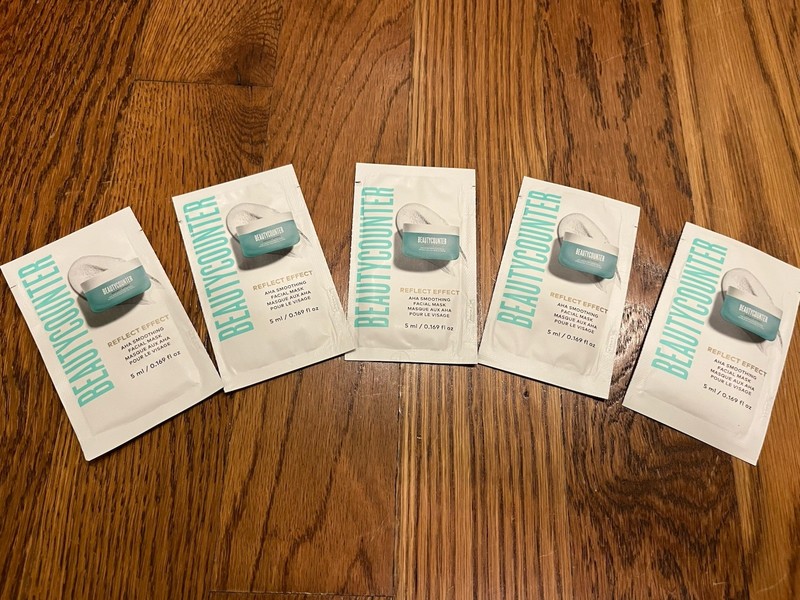 Beautycounter Reflect Effect AHA Smoothing Facial Mask - 5 Samples = 25mL 🔥🔥🔥