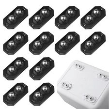 12 Pcs Self Adhesive Caster Wheels Stainless Steel 360° Swivel Low-Profile Ro...