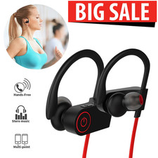 Waterproof Bluetooth 5.0 Earbuds Stereo Sport Wireless Headphones in Ear Headset