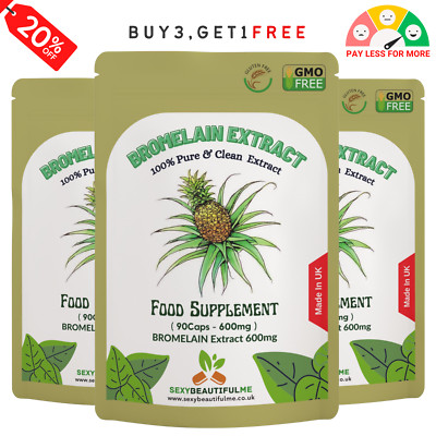 Bromelain Kapseln entzündungshemmende Schmerzlinderung & Schwellungsunterstützung 600mg