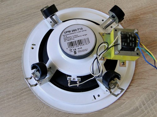 Deckeneinbau Lautsprecher WHD UPM 260-T10 100V Ø260mm für ELA Beschallungsanlage - Bild 3 von 7