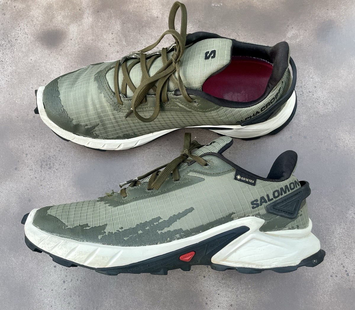 Size 8 - Salomon Alphacross 4 GTX Low Green | eBay
