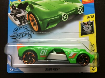 Hot Wheels Experimotors 2019 - Slide Kick Verde, Modello 144/250, Auto Giocattolo In Scala, Collezione