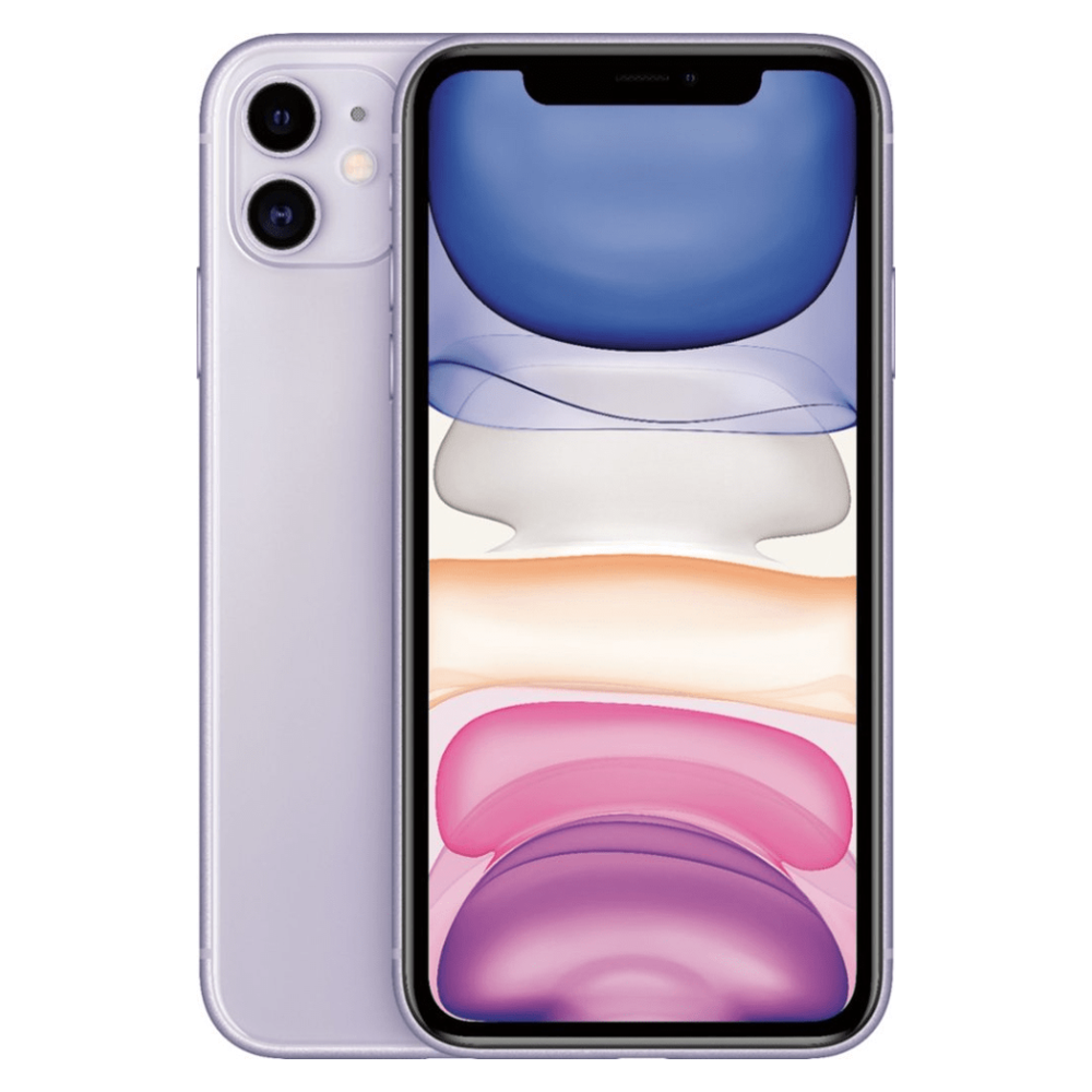 Apple iPhone 11 - 64GB - Black/White/Purple (Unlocked) A2111 (CDMA