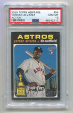 2020 Topps Heritage - YORDAN ALVAREZ - Action Rookie #54 - ASTROS  PSA 10
