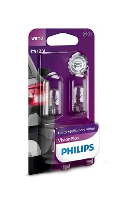 Philips Vision Plus W5W Interior Bulb 12040VPB2(Twin)