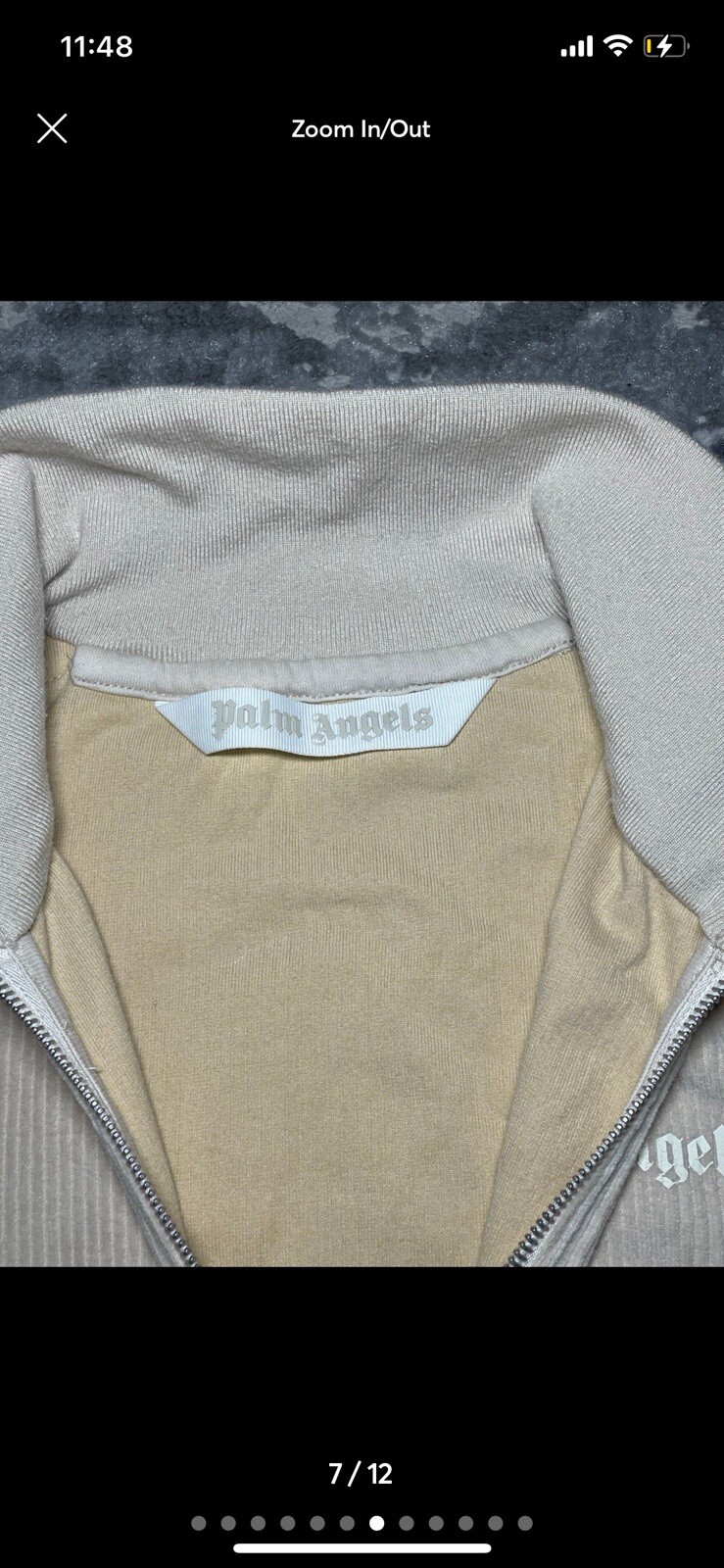 RARE Palm Angels Logo Printed Corduroy Track Jacket SIZE small image 7