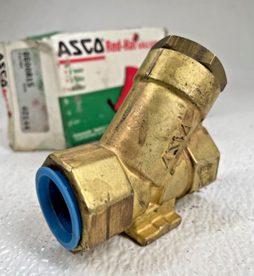 ASCO 8600A15 Brass Y Strainer 3/4'' NPT / 1/8'' Perforation w/ Mesh Screen *NIB*