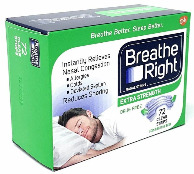 Breathe Right Nasal Strips Extra 72 Strips eBay
