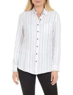 Jachs Girlfriend Long Sleeve Button Up Blouse Shirt - E44