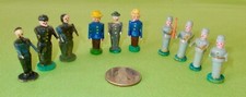 Vtg Erzgebirge Wooden Miniature Military Men Set of 10 PUTZ Germany