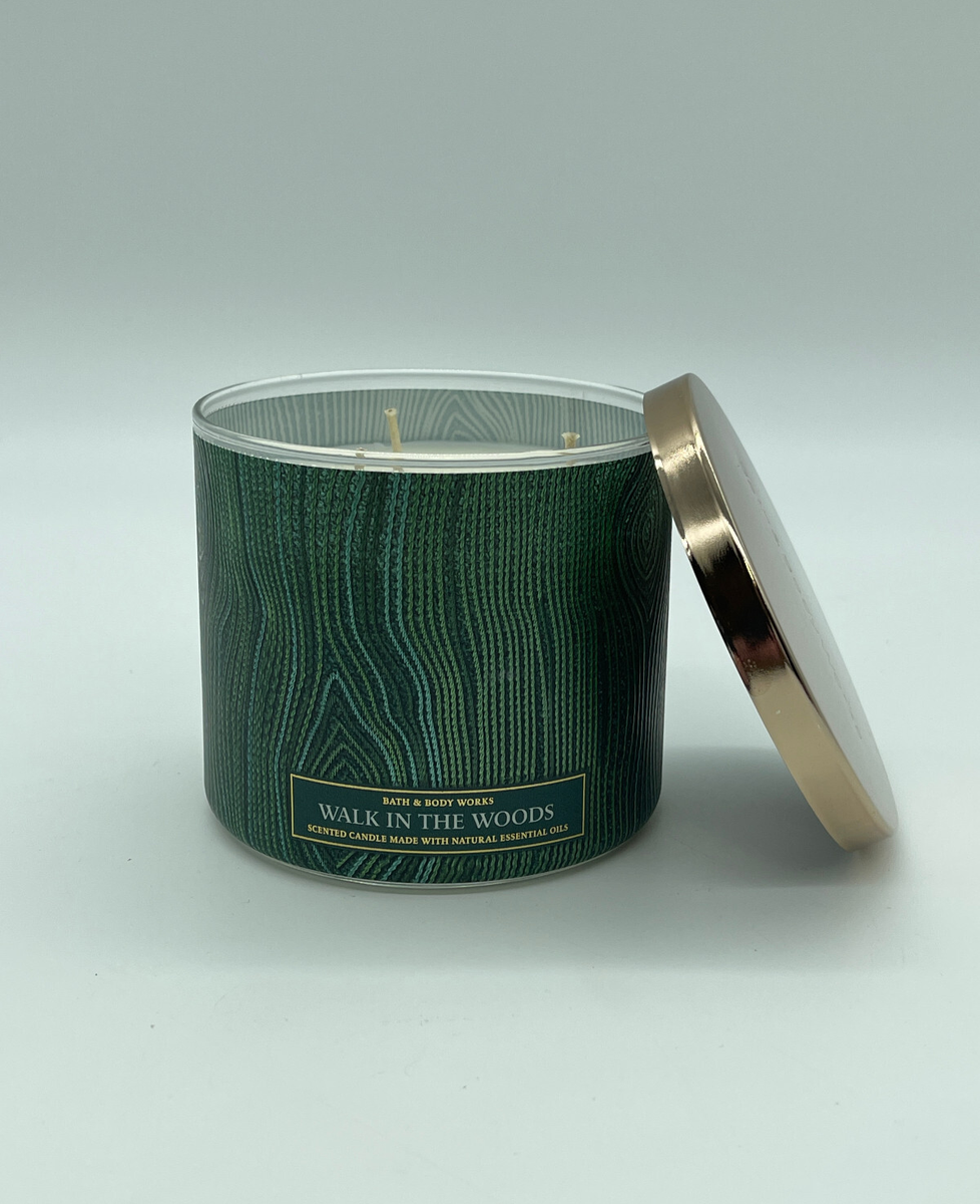 Bath & Body Works WALK IN THE WOODS Large Candle 3-Wick | eBay