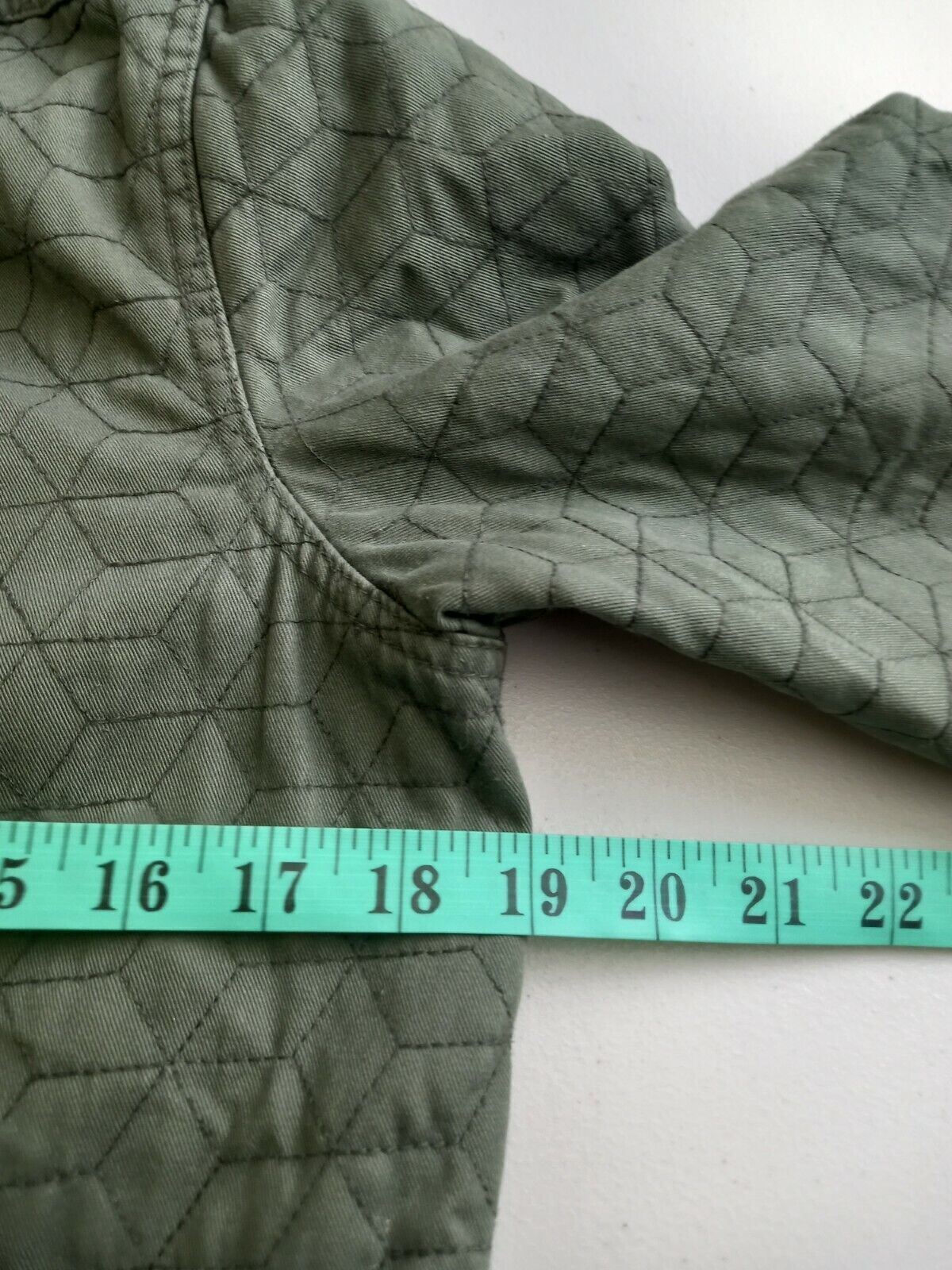 White Stuff green cube pattern 100% cotton Jacket… - image 11