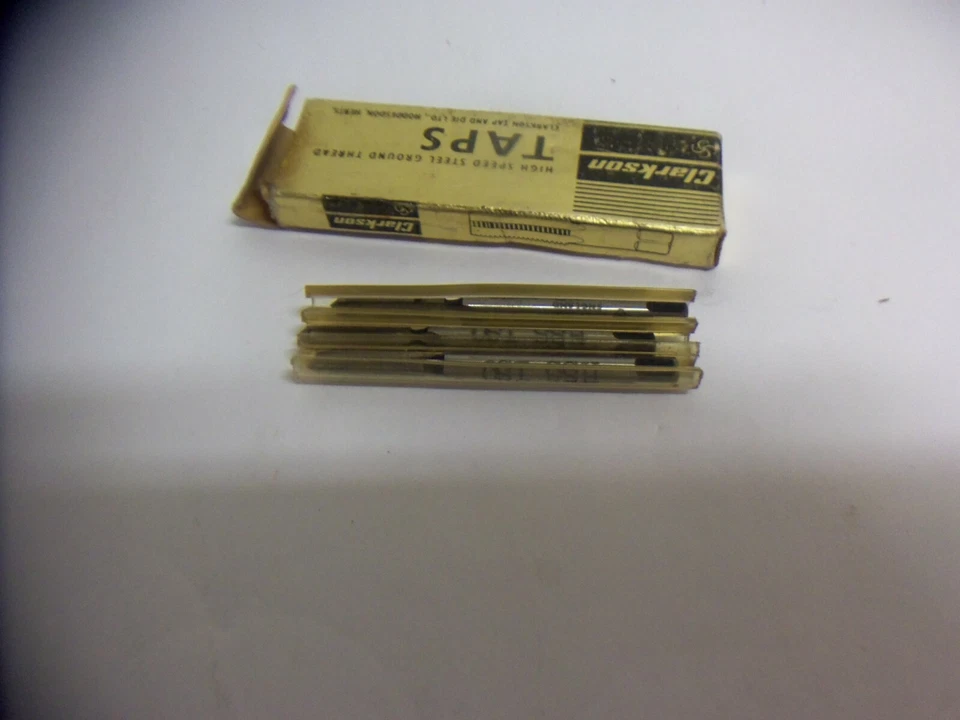 Lot Of 3 Clarkson High Speed Steel Ground Thread Taps 3 SECS .35 MET England - Image 2 of 4