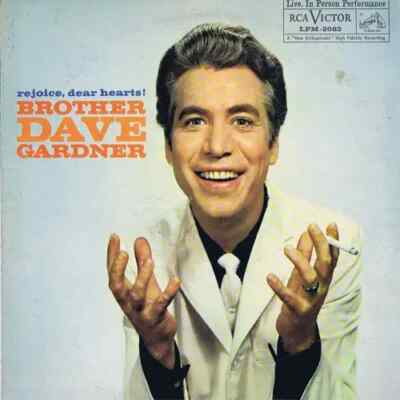 Brother Dave Gardner Rejoice, Dear Hearts! RCA Victor Vinyl LP