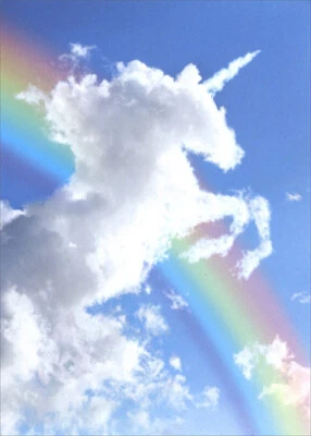 Unicorn Cloud - Avanti Deluxe Matte Blank Card - Greeting Card by Avanti Press