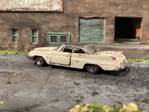 1960 Chrysler 300 F Rusty Weathered Custom 1/64 Diecast Barn Find Rusted Car M2 - Picture 12 of 14