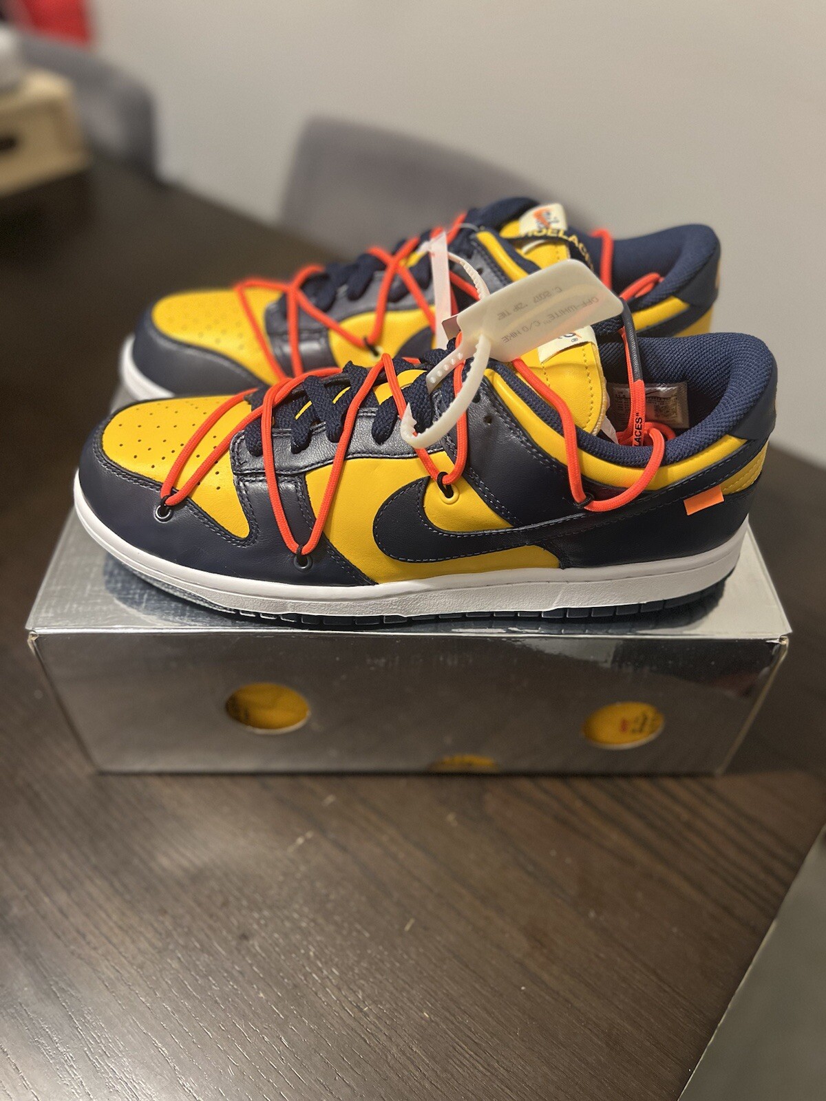 OFF WHITE X NIKE Taglia 11.5 Nike Dunk Low x OFF WHITE University G 2019